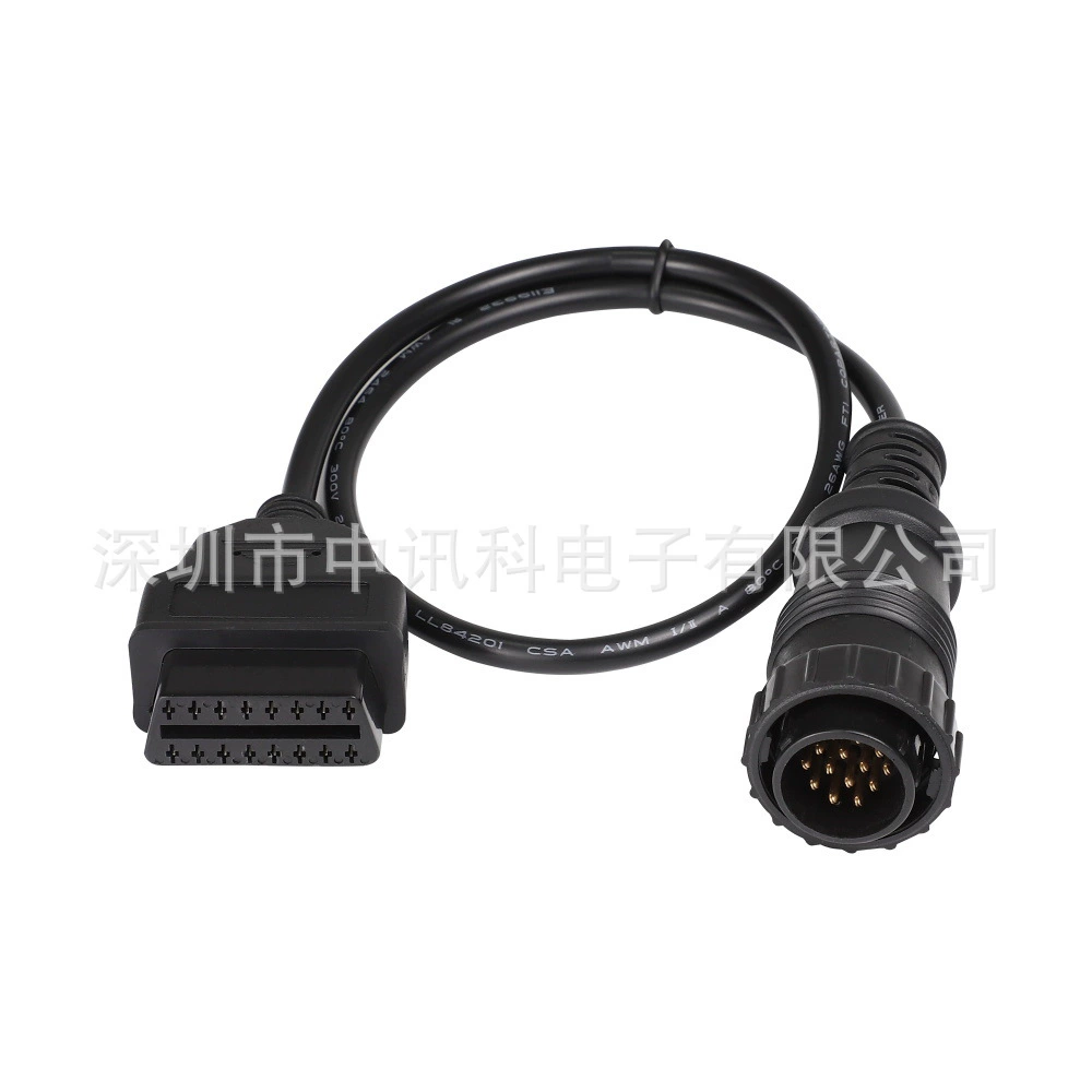 16-контактный штекерный удлинительный кабель OBD II (16 PIN) для OBD2