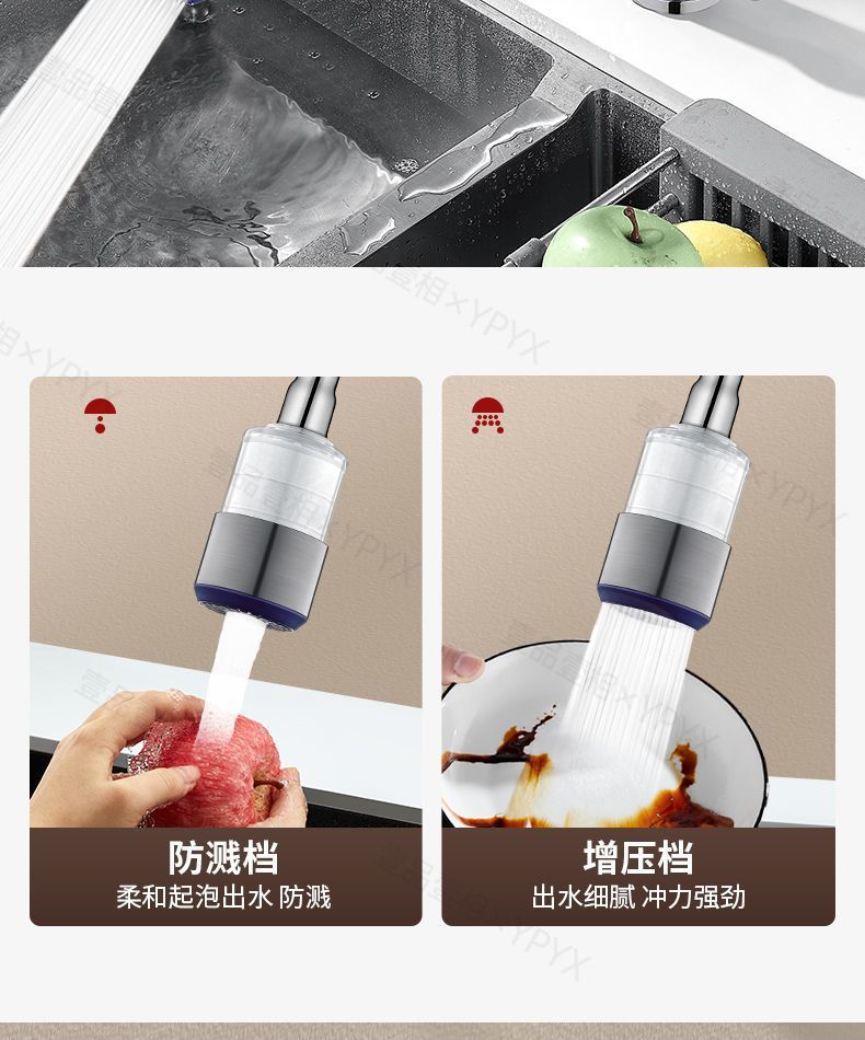 Kitchen faucet filter, universal extended extender, splash-proof household tap water purifier filter core, Amazon undefined