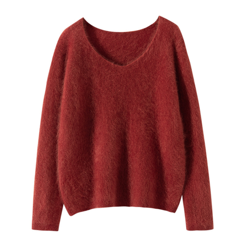 E master pulled cashmere ~ 2024 autumn and winter cashmere soft skin-friendly seamless cashmere sweater women