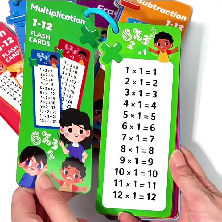 小学生向けのクロスボーダー足し算、引き算、掛け算、割り算の算数カード、消去可能な子供用学習教材、計算トレーニングカード|undefined