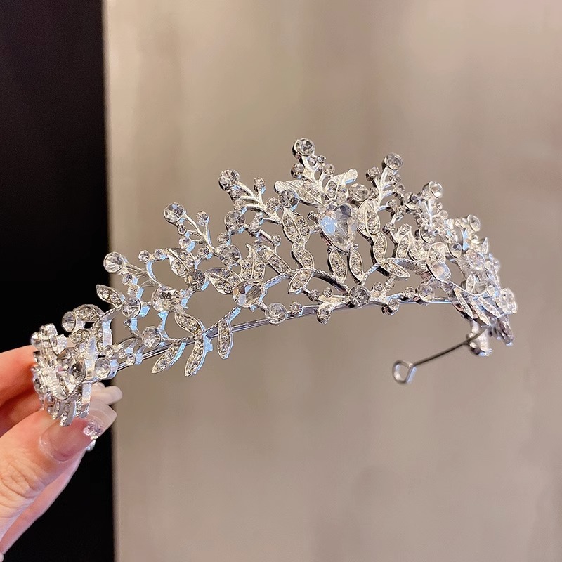 Pein de cabello princesa para niños niñas tocadillos de cabello de diamante para bebés de alto nivel pein de cabello para niñas corona de cumpleaños