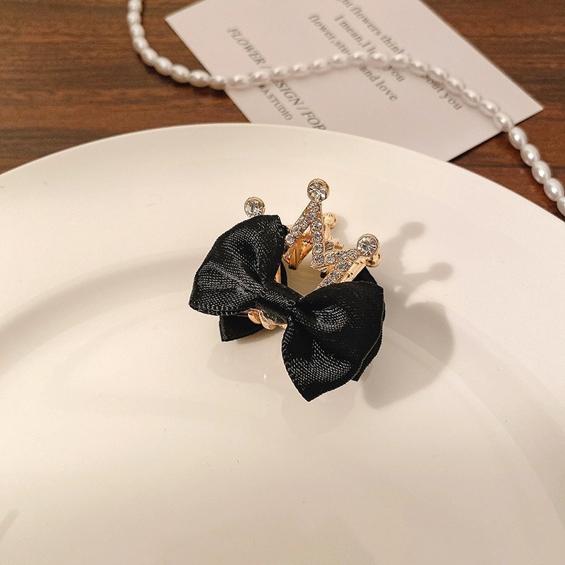 Exquisito clip pequeño clip de flequillo lateral de diamantes de imitación de perlas femeninas nuevo mini clip de tiburón de medio lazo horquilla tocado