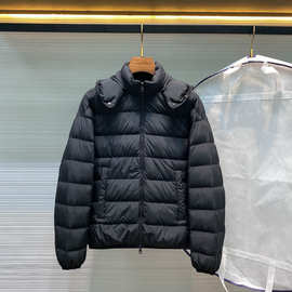 【MC版】2025秋冬新款可拆卸连帽纯色哑光雾面男士羽绒服外套保暖