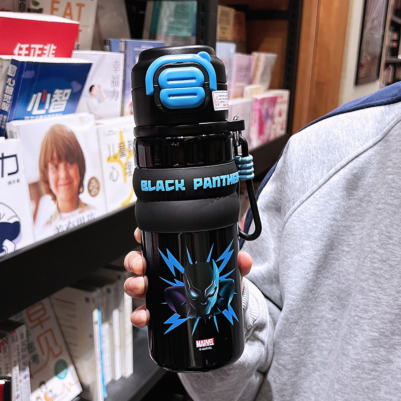 ストロベリーベア子供用魔法瓶カップ女の子用 316 ステンレス鋼ストローカップ小学生落下防止ダブルドリンクカップ|undefined