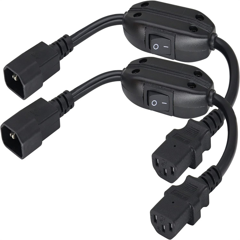 IEC 320 C14至C13电源带开关的C13内核至C14内核电源