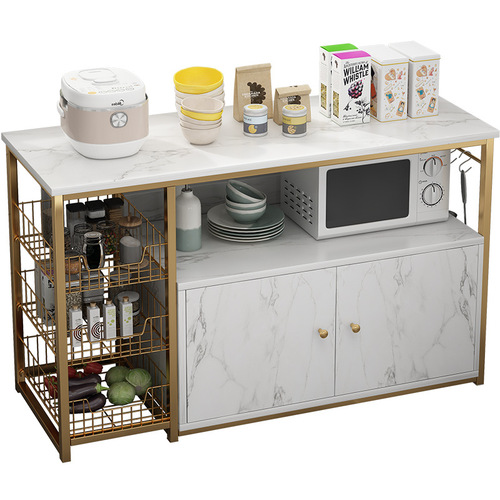 Kitchen dust-proof storage rack household light luxury multi-layer floor storage sideboard multi-functional dust-proof cabinet