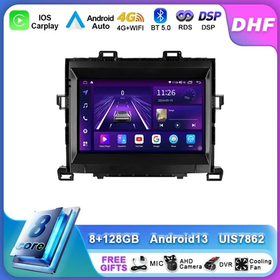 Suitable for 11-14 Models of Toyota Alphard Navigation Gps Reversing Image Carplay Car-Mounted High-Definition Ips