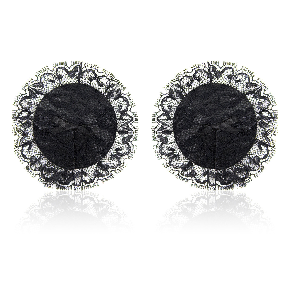 레이스 가슴 패치 블랙