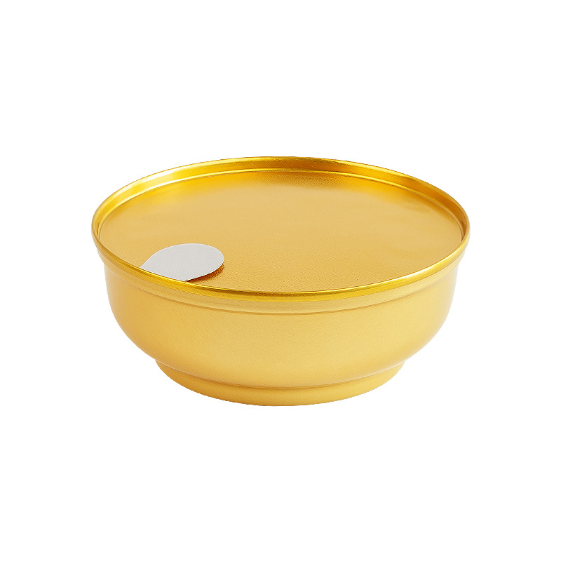 180ml pequeño fabricante de cuencos de oro suministro de cuencos de salto de budismo pared prefabricada cuencos de embalaje de platos enlatados lista para comer nido de pájaros