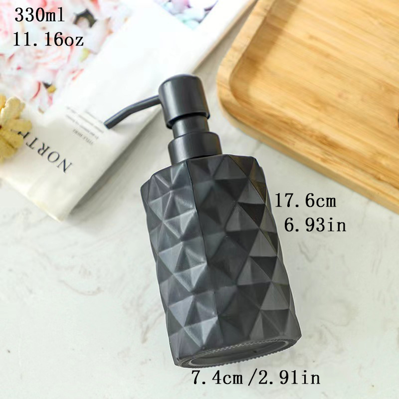 Botella de desinfectante de manos de comercio exterior botella de desinfectante de manos de alta calidad botella de vidrio 500ml botella vacía champú líquido de baño botella dividida