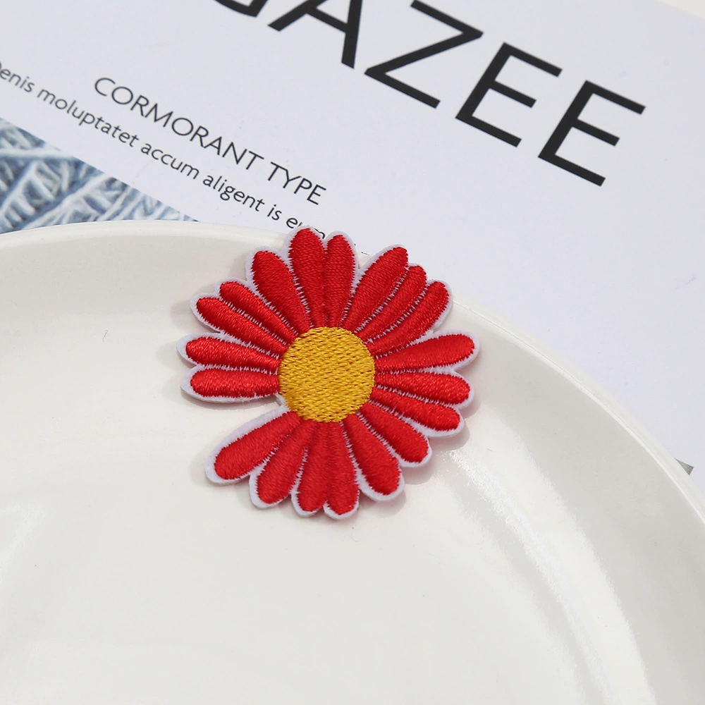 Creative decorations with velcro, sweatshirt, jeans, bag, flowered