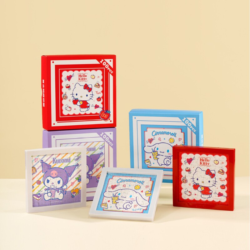 Joytop Sanrio Family Series - Retro Comic Photo Frame Puzzle Three Types (100 Pieces)