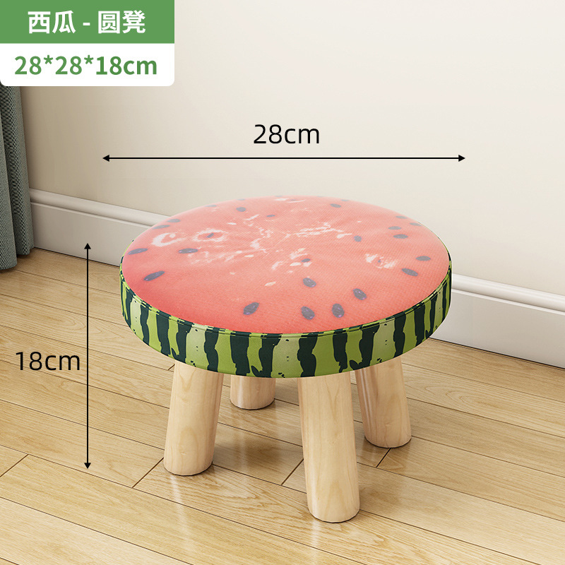 Taburetes de lujo ligero taburete de cambio de zapatos doméstico taburete de puerta taburete de mesa de té taburete creativo sofá de tela pedal taburete