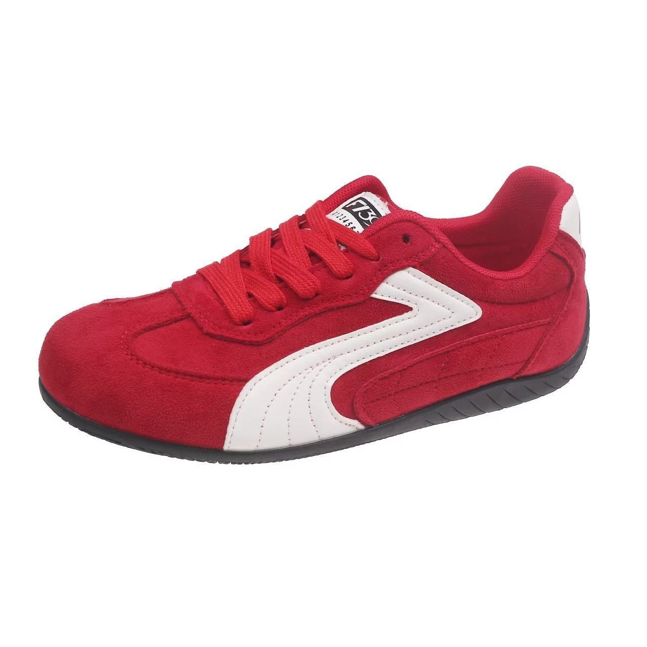Zapatos de entrenamiento para mujeres verano de 2026 nuevo estilo coreano de tela plana para estudiantes de lazos deportivos zapatos blancos para mujeres en la tendencia