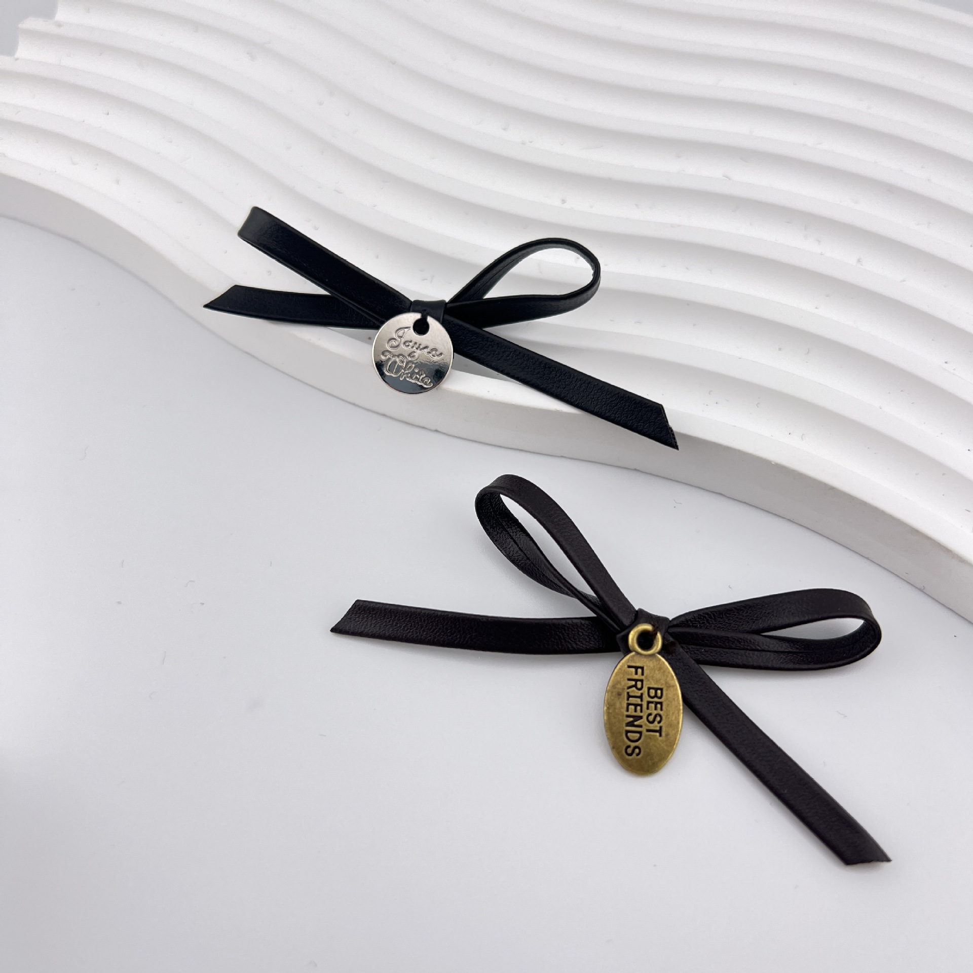 autumn and winter leather bow diy ornament accessories barrettes brooch shoes hat socks bag phone case accessories