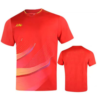 New Table Tennis Suit Competition Suit Men's and Women's Short-sleeved Children's National Team Suit New Plus Grand Slam Competition Suit Summer 25002