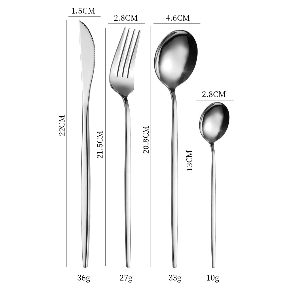 Bestiksæt i rustfrit stål til hotel og restaurant_voghion.com