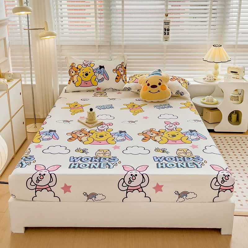 Cartoon genuine sheet, bedspread, mattress, protective case for elementary school students