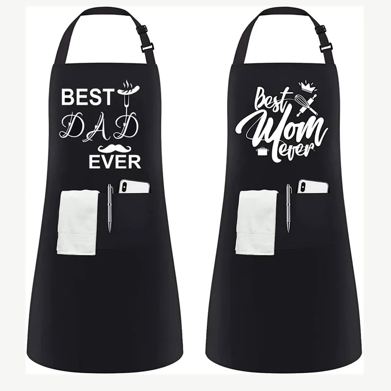 95g Weight Best Mom Dad Ever Apron Best Mom And Dad Father's Day Mother's Day Holiday Birthday Gift