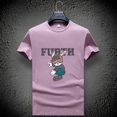 T-shirt à manches courtes haut de gamme en Lyocell Tencel pour hommes, marque de mode européenne, T-shirt à manches courtes ajusté et absorbant la transpiration pour l'été_voghion.com