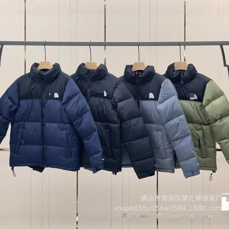 New American Version North Face down Jacket 1996 Hooded Plaid Unisex Fashion Trendy Warm Men's Jacket Wholesale