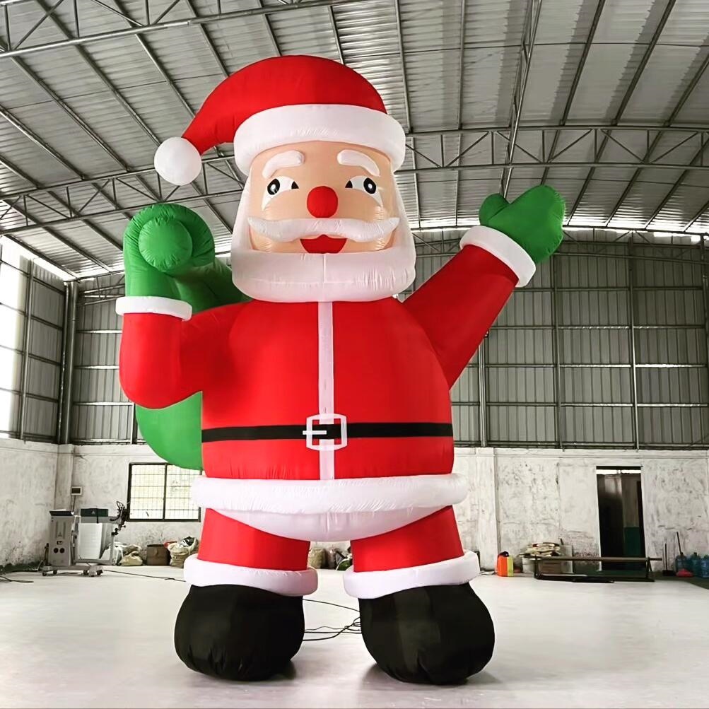 充气圣诞老人气模网红卡通模型户外活动引流圣诞活动装饰商场美陈