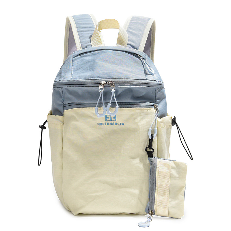 Mochila de montaña de senderismo, mochila de color contrastante transfronteriza, mochila de viaje al aire libre, mochila ligera.