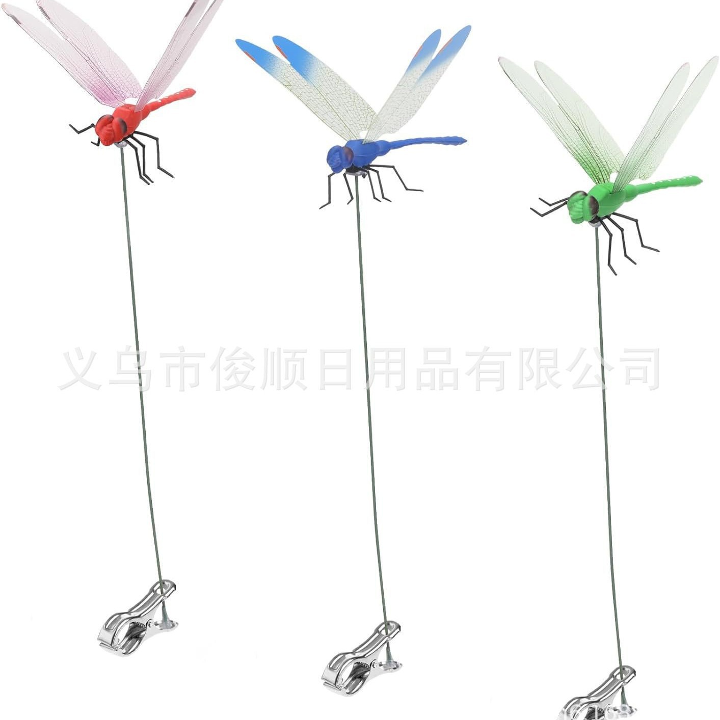 가짜 잠자리 클립 가짜 잠자리 클립 파리를 쫓아내는 장 클립 3D 잠자리 장 클립