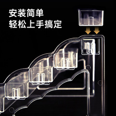 透明展示架美甲店指甲油階梯置物架口紅盒化妝品手辦多層收納架