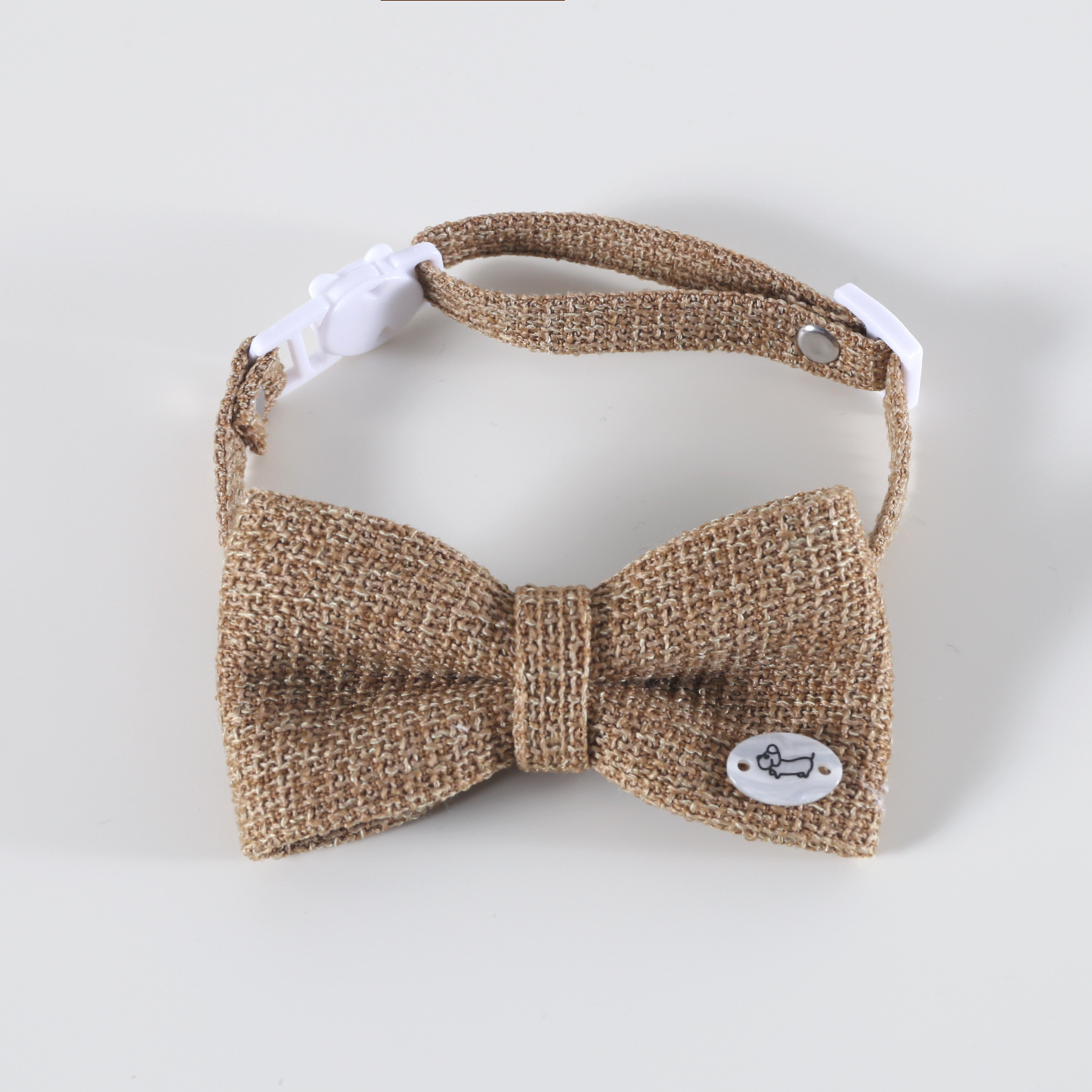 2025 mascota lino collar ajustable anti-asfixia gatito cachorro perro caballero corbata corbata arco