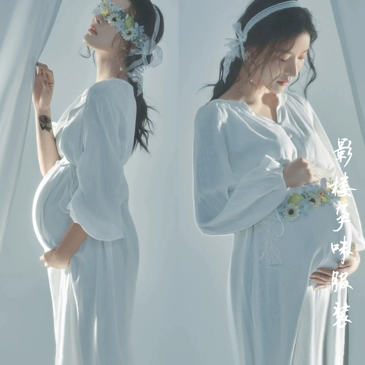 Vestido de maternidad largo Kacakid