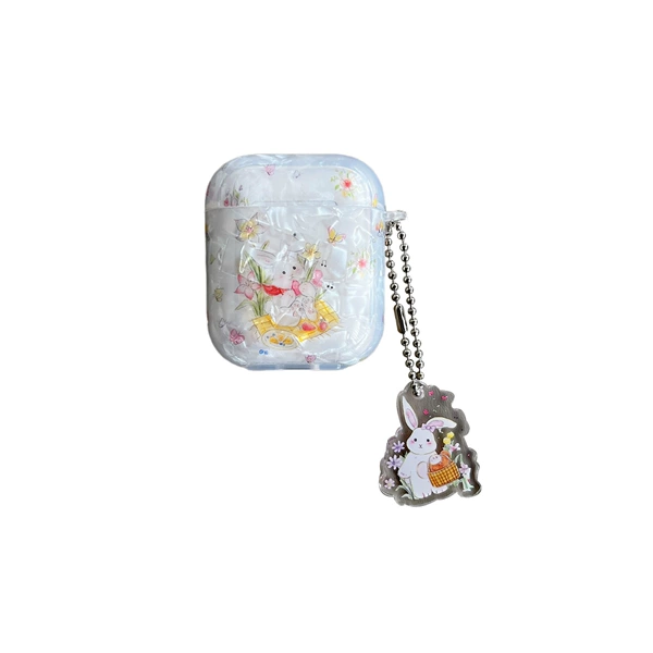 IMD soft shell-shell pattern bunny (with pendant)