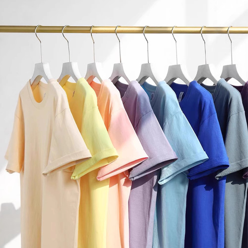 (More Buying, More Benefits) Xinjiang Cotton 220g Heavyweight Pure Cotton Crew Neck T-shirt for Men and Women Loose Summer White Short Sleeve T-shirt