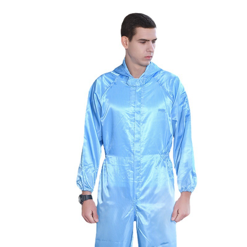 跨境连体服防静电洁净服防尘服食品厂制药厂无尘服工作服防静电服