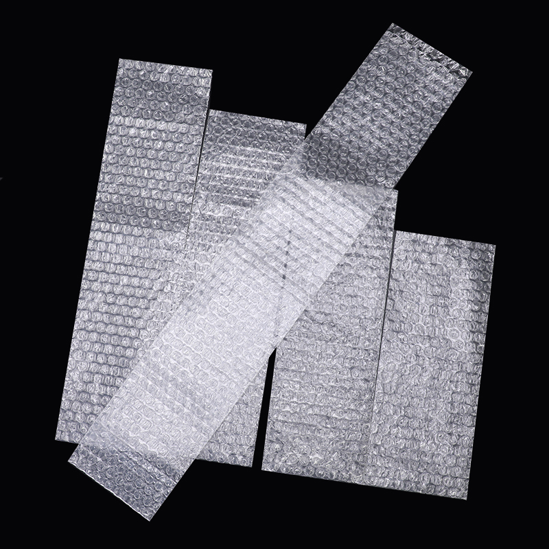 Bolsa de burbujas de tira larga grosada a prueba de choque tamaño pequeño personalizado bolsa de burbujas al por mayor expreso espuma de película de burbujas a prueba de choque