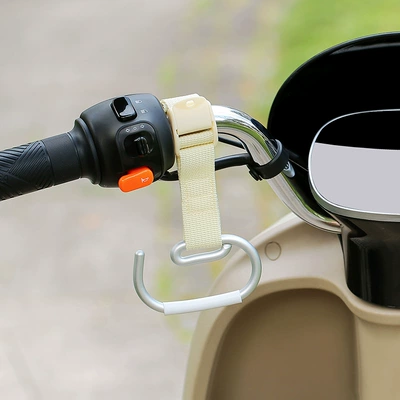 Other Electric Vehicle Accessories Vehicles, No-Drill Installation, Multifunctional - beige-long-belt-e-hook-left