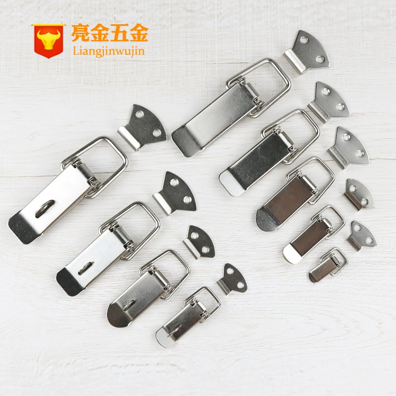 Замок из нержавеющей стали, защелка, застежка для пчелиного улья, застежка для сетчатой ​​коробки, пружинная пряжка в виде утконоса, пряжка для багажа, застежка для тяги, замок