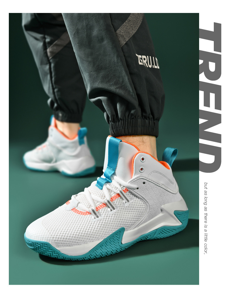 Baloncesto de gran tamaño para entrenamiento práctico de verano para hombres, zapatos de caña alta, resistentes al desgaste, que absorben los golpes,_voghion.com