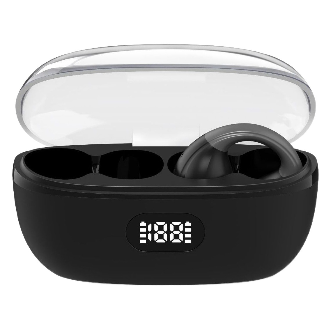 Audífonos Bluetooth Transfronterizos para Comercio Exterior, Tipo Clip, TWS, Inalámbricos Deportivos 5.3, Venta al por Mayor para Comercio Electrónico en TikTok, Modo de Suspensión.