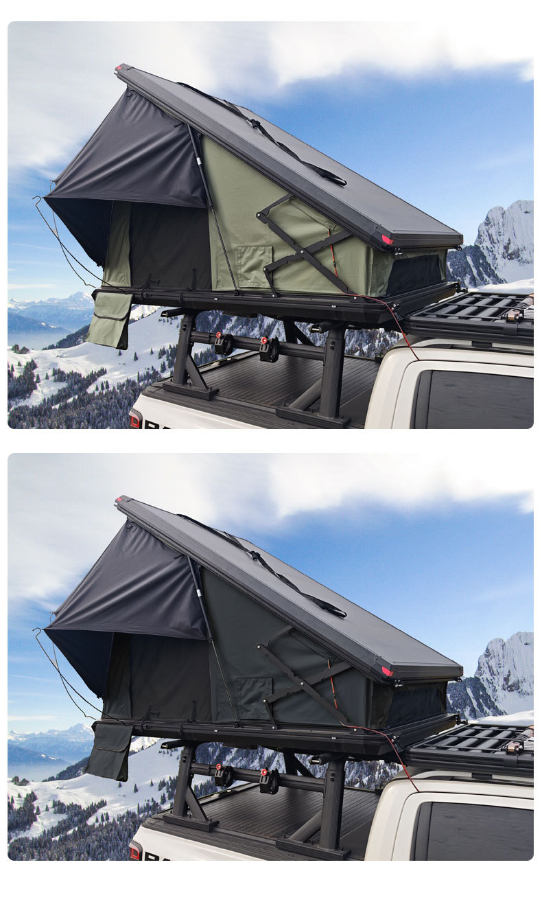 Weipai Aluminum Alloy Roof Tent Hydraulic Automatic Car Suv Outdoor Self-Driving Camping Triangle Car Tent