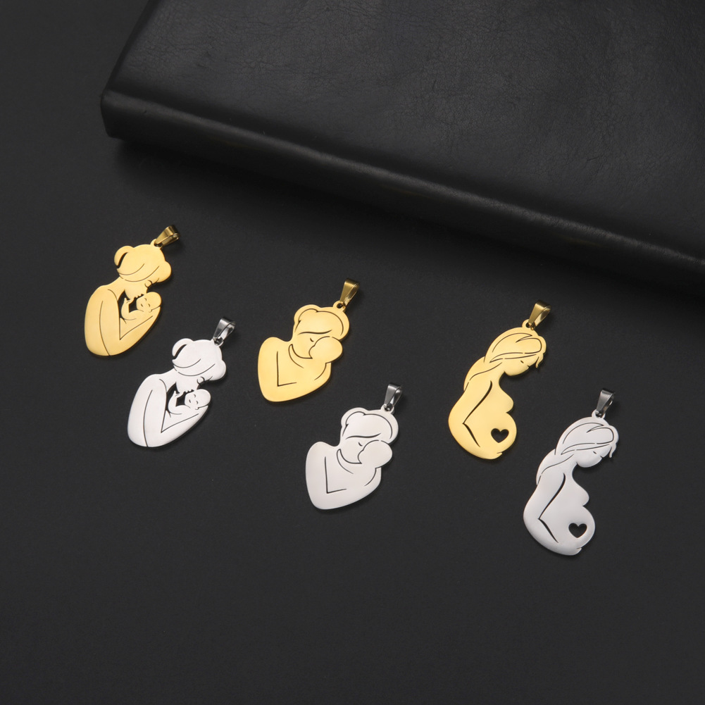 1 Pieza Acero Inoxidable 304 Humano Colgante display picture 7