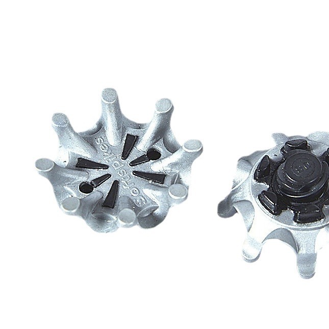 El Golf durable calza el clavo externo material giratorio de la ocho-garra de la rotación TPU del gong del clavo conveniente para el único negro del Golf de FJ