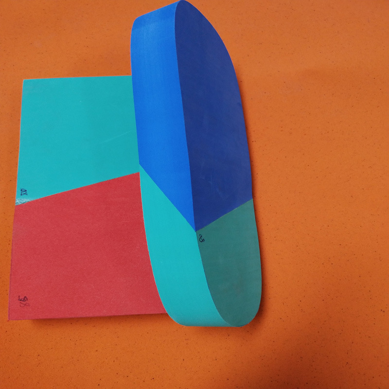 EVA接色拼色斜接EVA多色直接发泡连发医疗专用矫正EVA鞋垫鞋底材