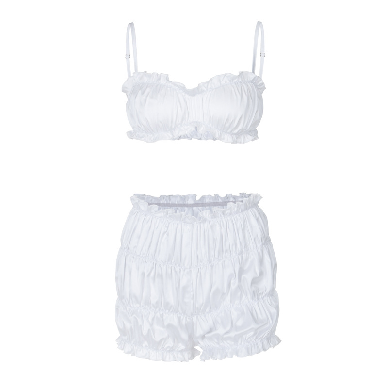 Women's Slinky Ribbed Halter Top And High-Waisted Shorts Set Sexy Summer Two Piece Outfit Trendy Versatile Design_ecoleips.com