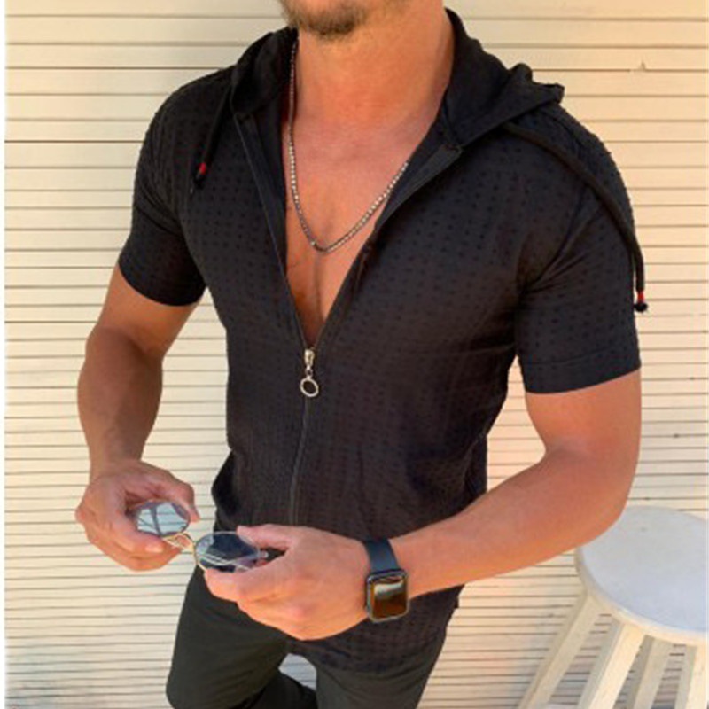 Summer Season Men's Solid Color T-shirt Men's Clothing
