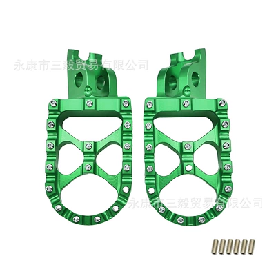 Aluminum Alloy Foot Motorcycle pedals - green