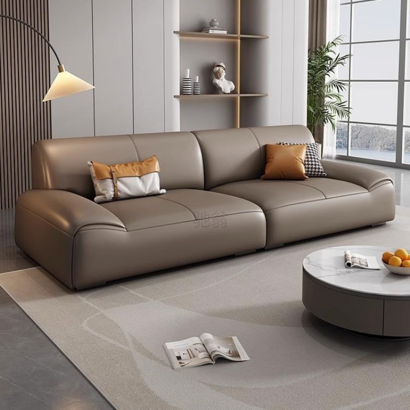 3L Luxurious Yet Affordable Sofa Set: Retro Living Room Design, Modern Leather Sofa Combo, Perfect for Small Apartments & Trendy Rental Homes &ndash; Sleek, Minimalist Full Set