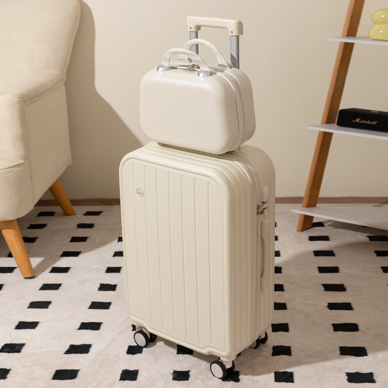 Equipaje maleta de 20 pulgadas hembra color caramelo mudo rueda universal caja de embarque macho pequeño carro ligero al por mayor