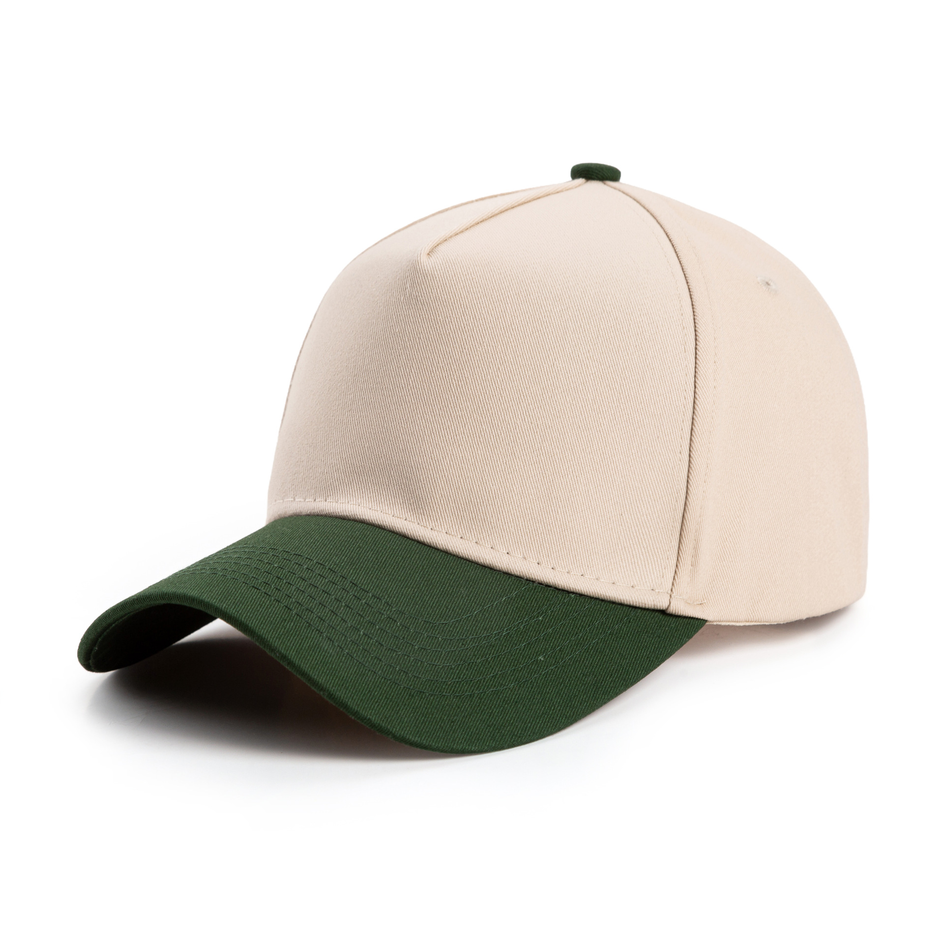 Men's Colour-blocked Cotton Five-panel Baseball Cap Embroidered_voghion.com