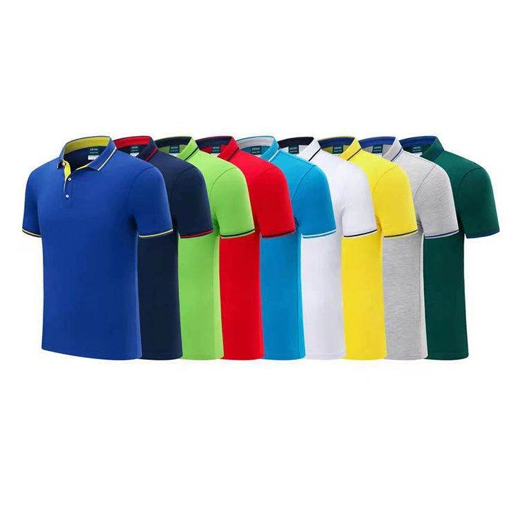 Рабочая одежда Футболка Рубашка поло с короткими рукавами Летний лацкан Предприятие рабочая одежда вышитая культурная рубашка